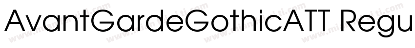 AvantGardeGothicATT Regular字体转换